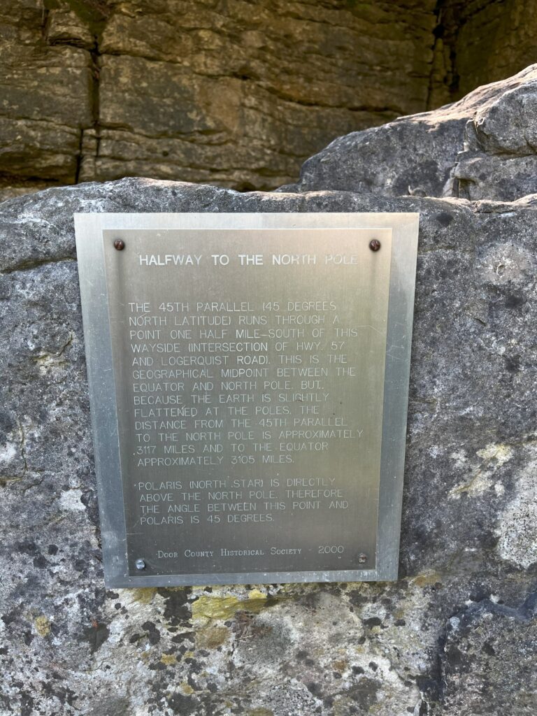 45th Parallel East - Plaque